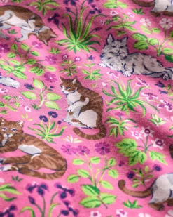 Organic Pima Modal Knit Short PJ Set in Must Love Cats