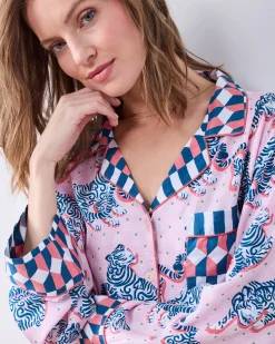 Petite Eco Satin Rittenhouse Set in Tiger Queen