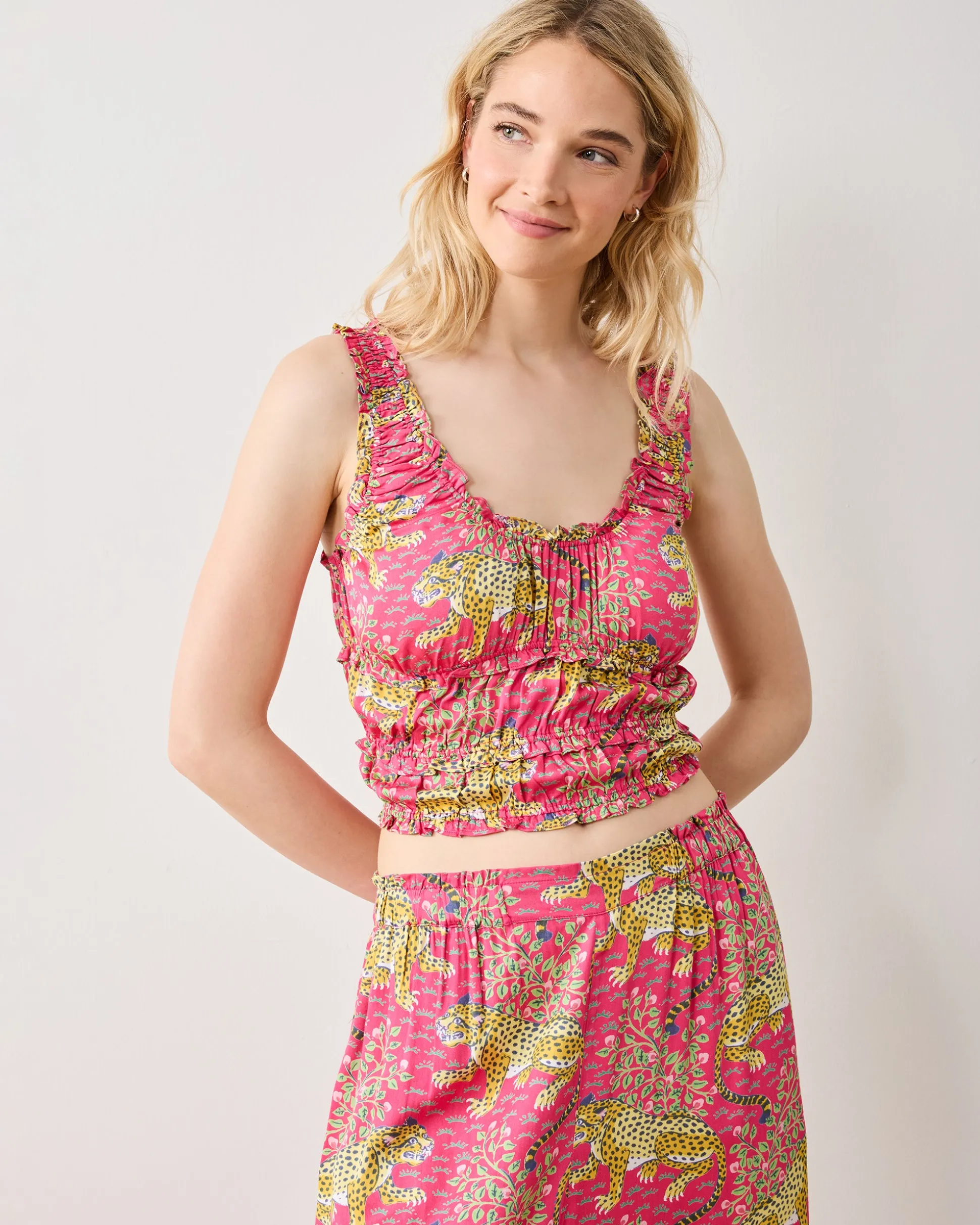 Petite Eco Satin Sadie Set in Bagheera