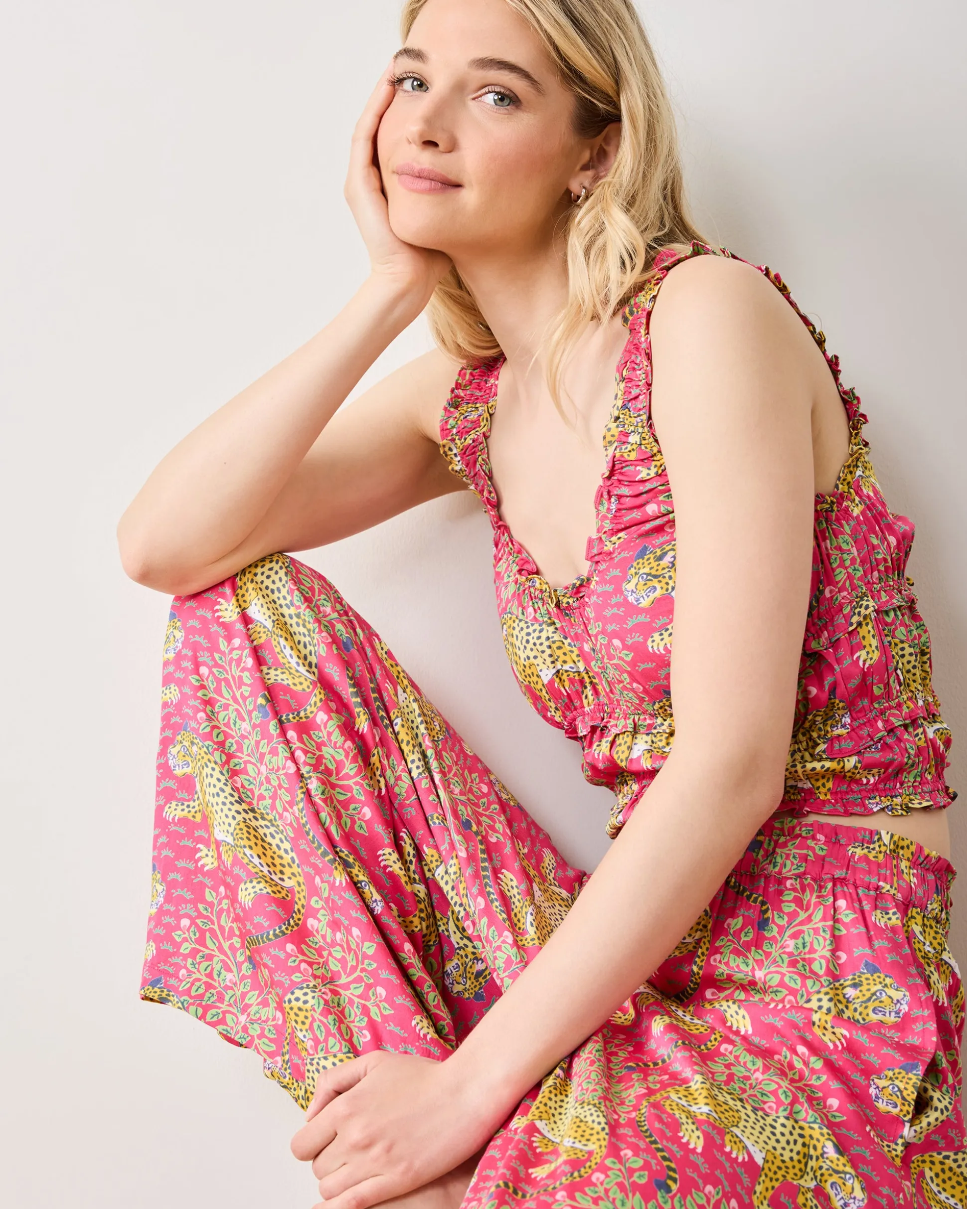 Petite Eco Satin Sadie Set in Bagheera