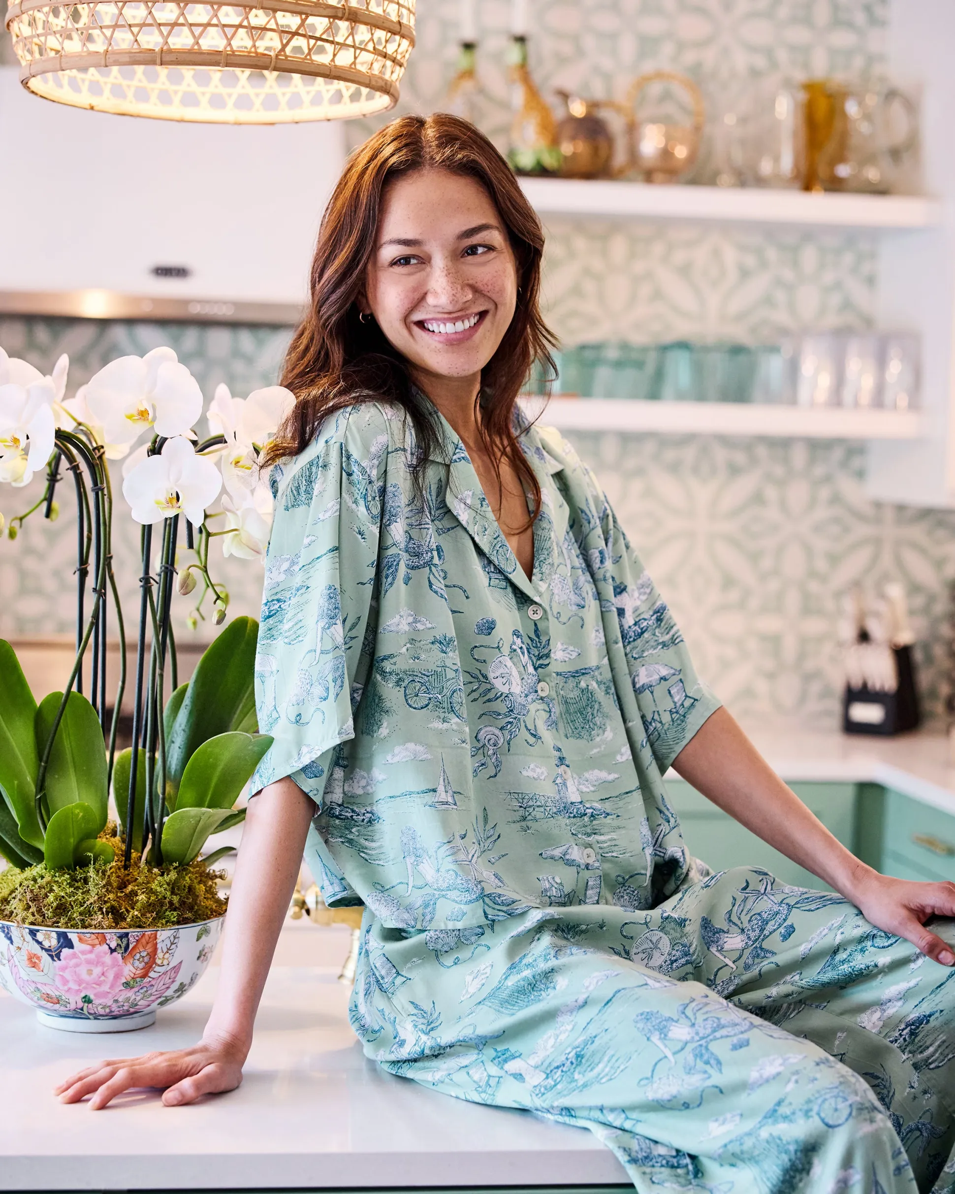Petite Eco Satin Wildest Dreams Set in Mermaid Toile
