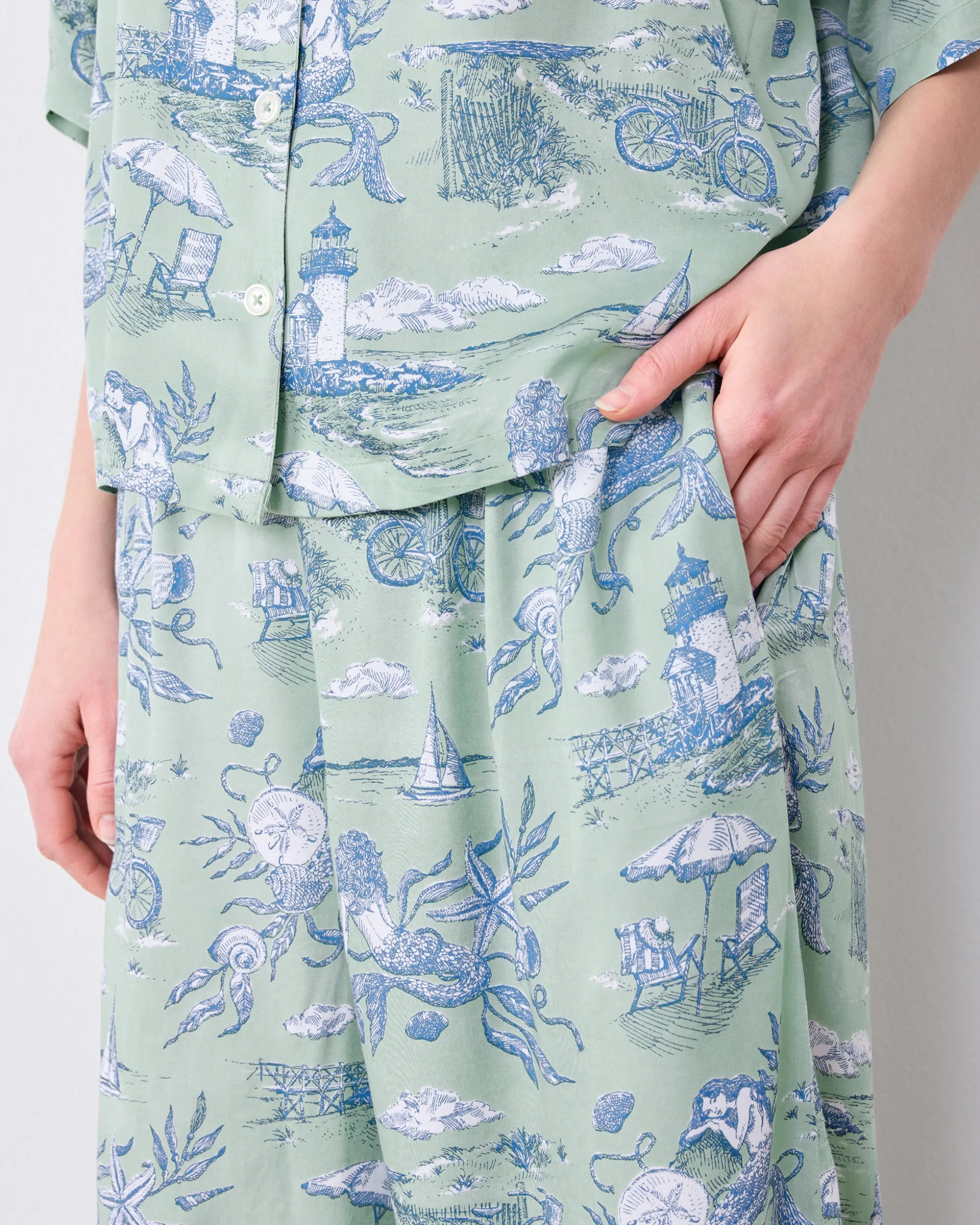 Petite Eco Satin Wildest Dreams Set in Mermaid Toile