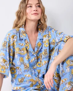 Petite Eco Satin Wildest Dreams Set in Palm Royale Pooches