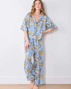 Petite Eco Satin Wildest Dreams Set in Palm Royale Pooches