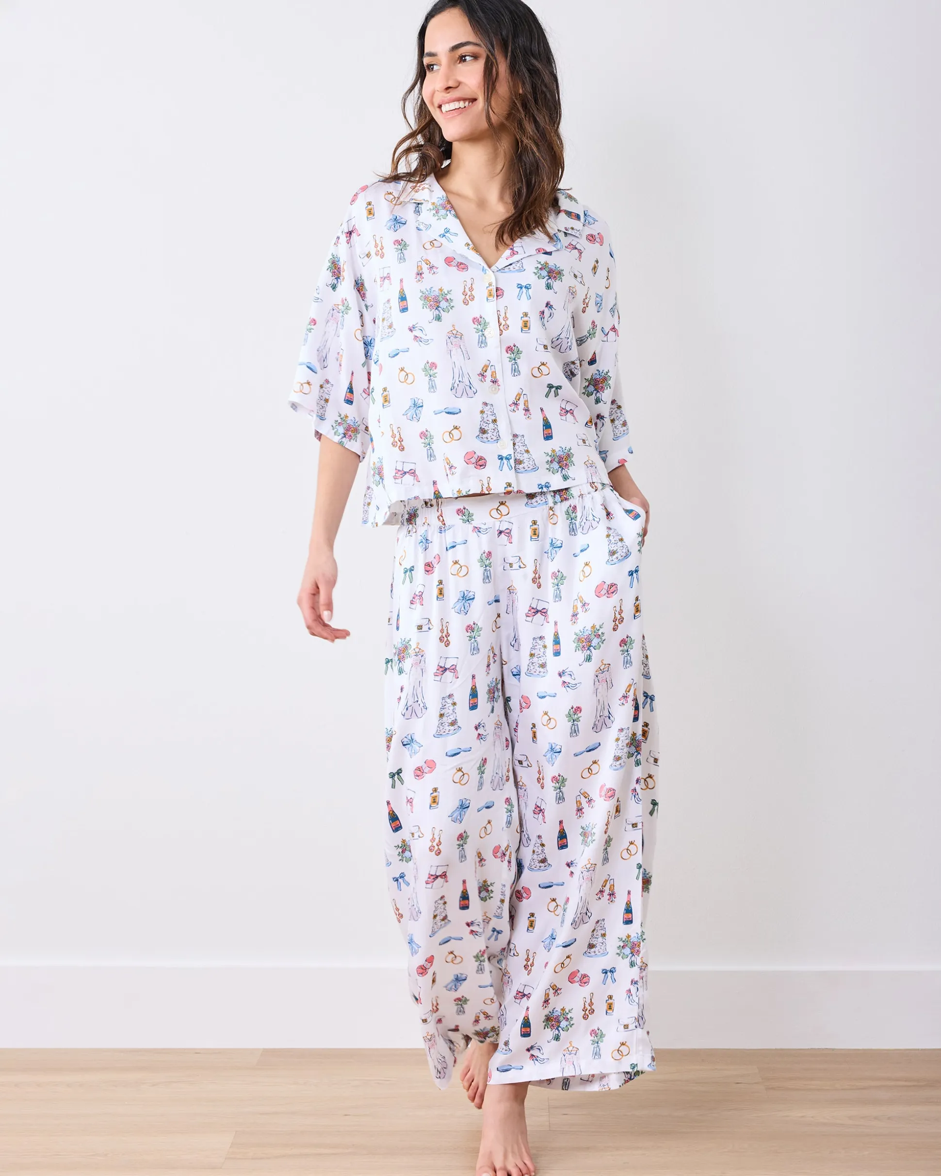 Petite Eco Satin Wildest Dreams Set in Big Day Bliss