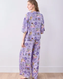 Petite Eco Satin Wildest Dreams Set in Fancy Dogs