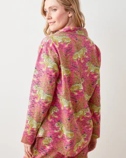 Petite Lightweight Flannel Long PJ Set in Bagheera