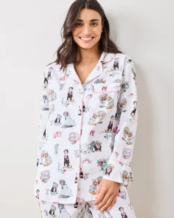 Petite Long PJ Set in Fur Ever Yours