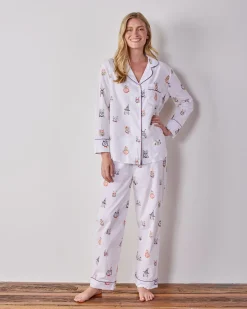 Petite Long PJ Set in Halloween Hounds
