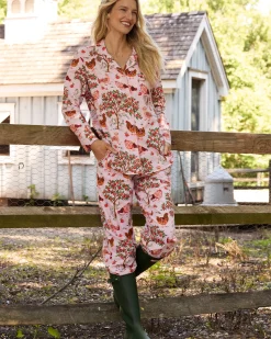 Petite Long PJ Set in Hen House