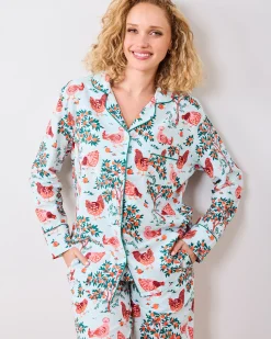Petite Long PJ Set in Hen House