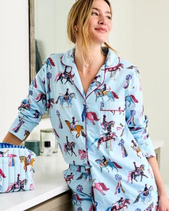 Petite Long PJ Set in Horse Show