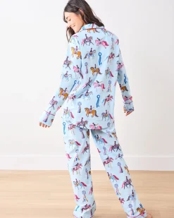 Petite Long PJ Set in Horse Show