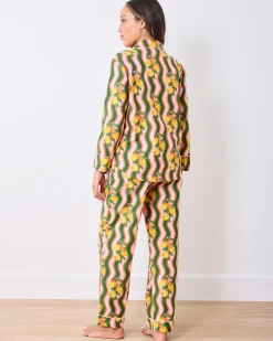Petite Long PJ Set in Lemon Twist