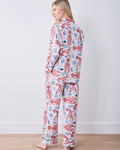 Petite Long PJ Set in Lobster Landing