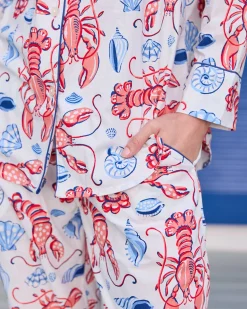 Petite Long PJ Set in Lobster Landing
