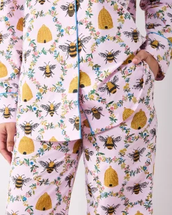 Petite Long PJ Set in Sweet Bee