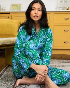 Petite Long PJ Set in Tiger Queen
