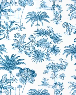 Petite Long PJ Set in Tropical Toile