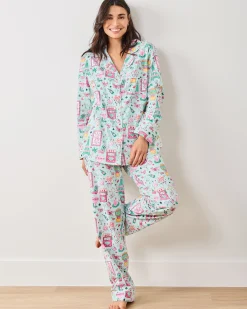 Petite Long PJ Set in Viva Las Vegas