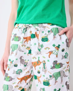 Petite PJ Pants in Lucky Paws