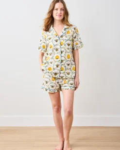 Petite Short PJ Set in Sweet Bee