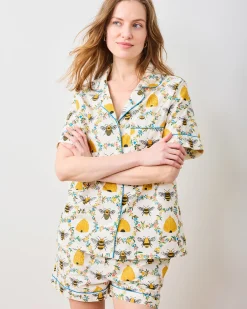 Petite Short PJ Set in Sweet Bee