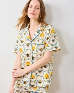 Petite Short PJ Set in Sweet Bee