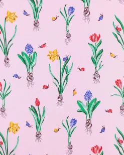Pintuck Cropped Set in Tulip Trail