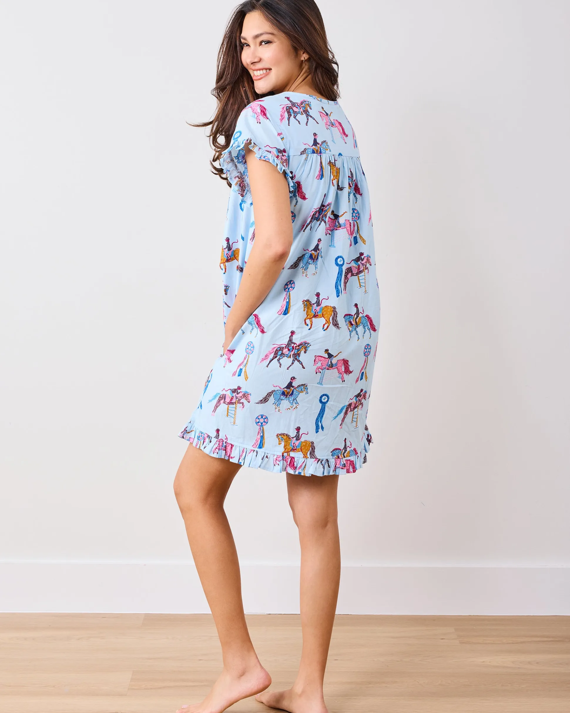 Pintuck Nightgown in Horse Show
