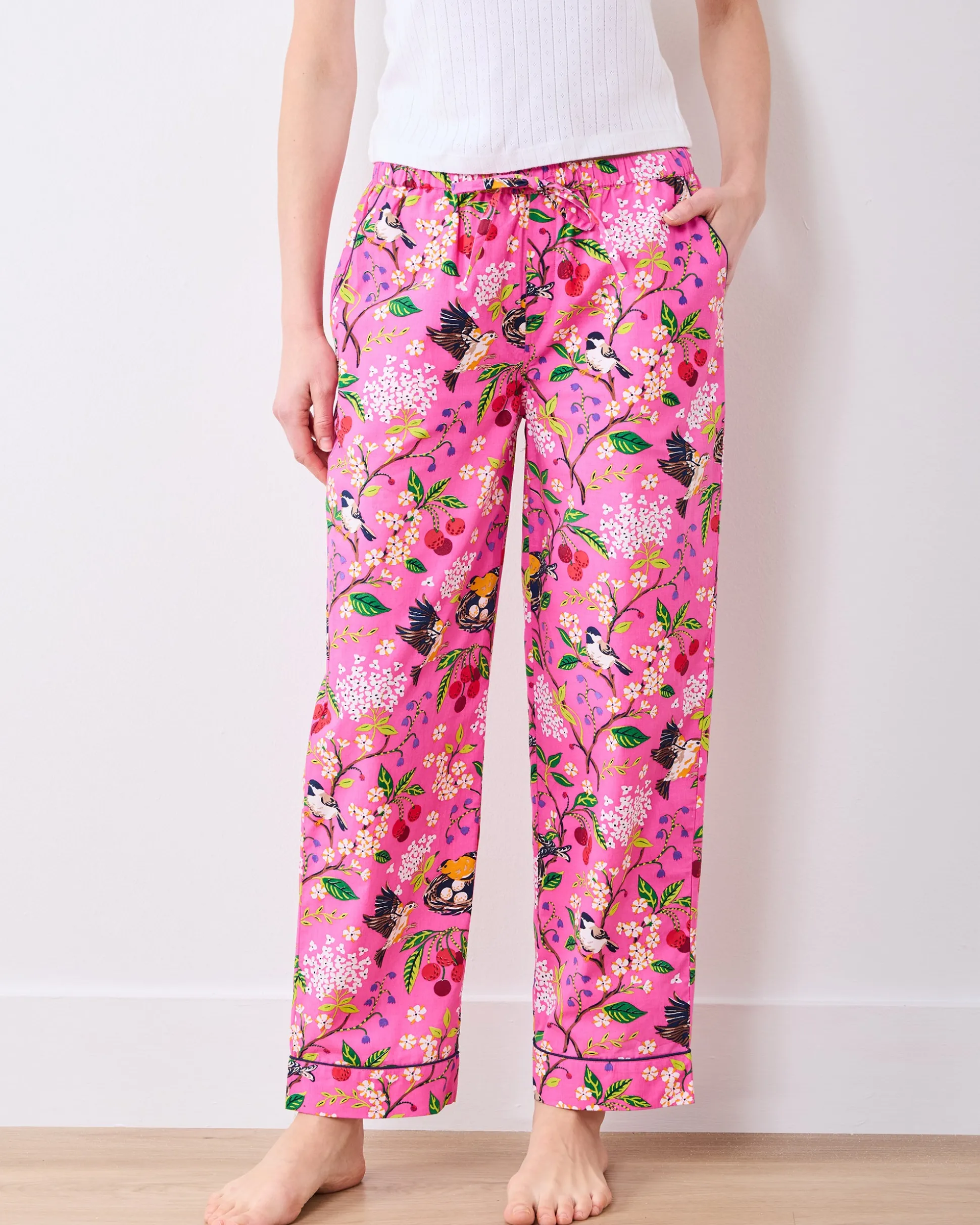 PJ Pant in Bird & Blossom