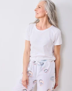 PJ Pants in Embroidered Caviar Club