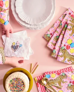 Print Napkins Set Of 4 in Birthday Bagheera