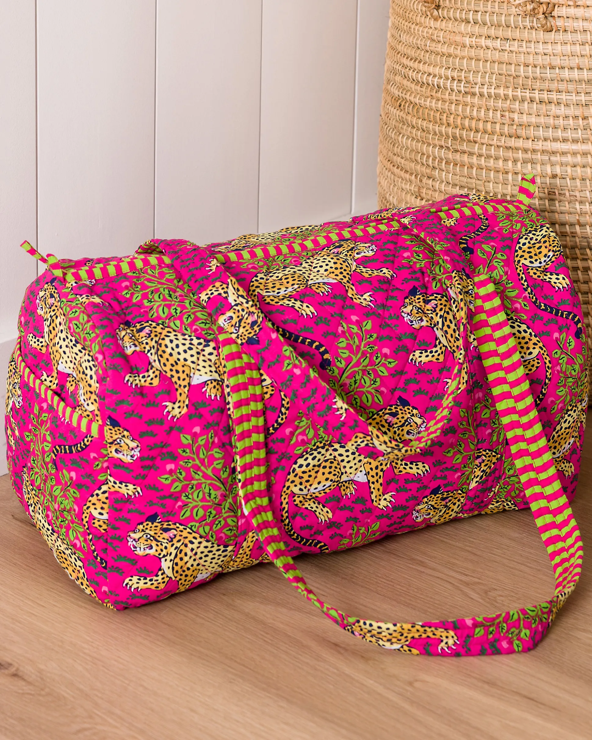Quilted Duffle Bag in Bagheera