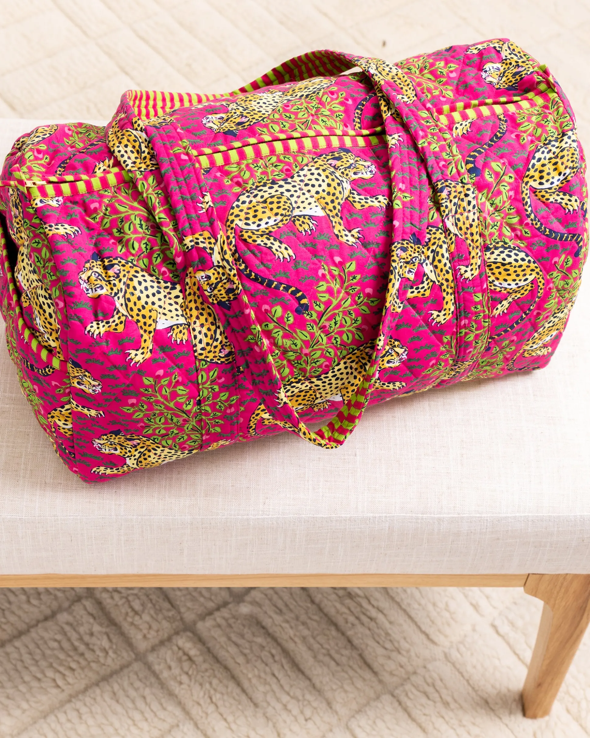 Quilted Duffle Bag in Bagheera