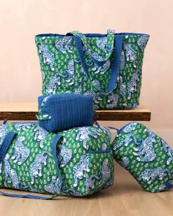 Quilted Duffle Bag in Tiger Queen