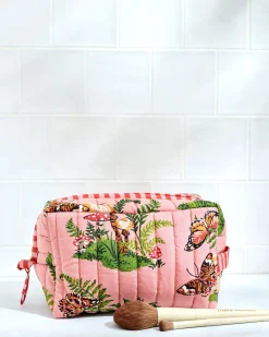 Quilted Pouch in Butterfly Forager