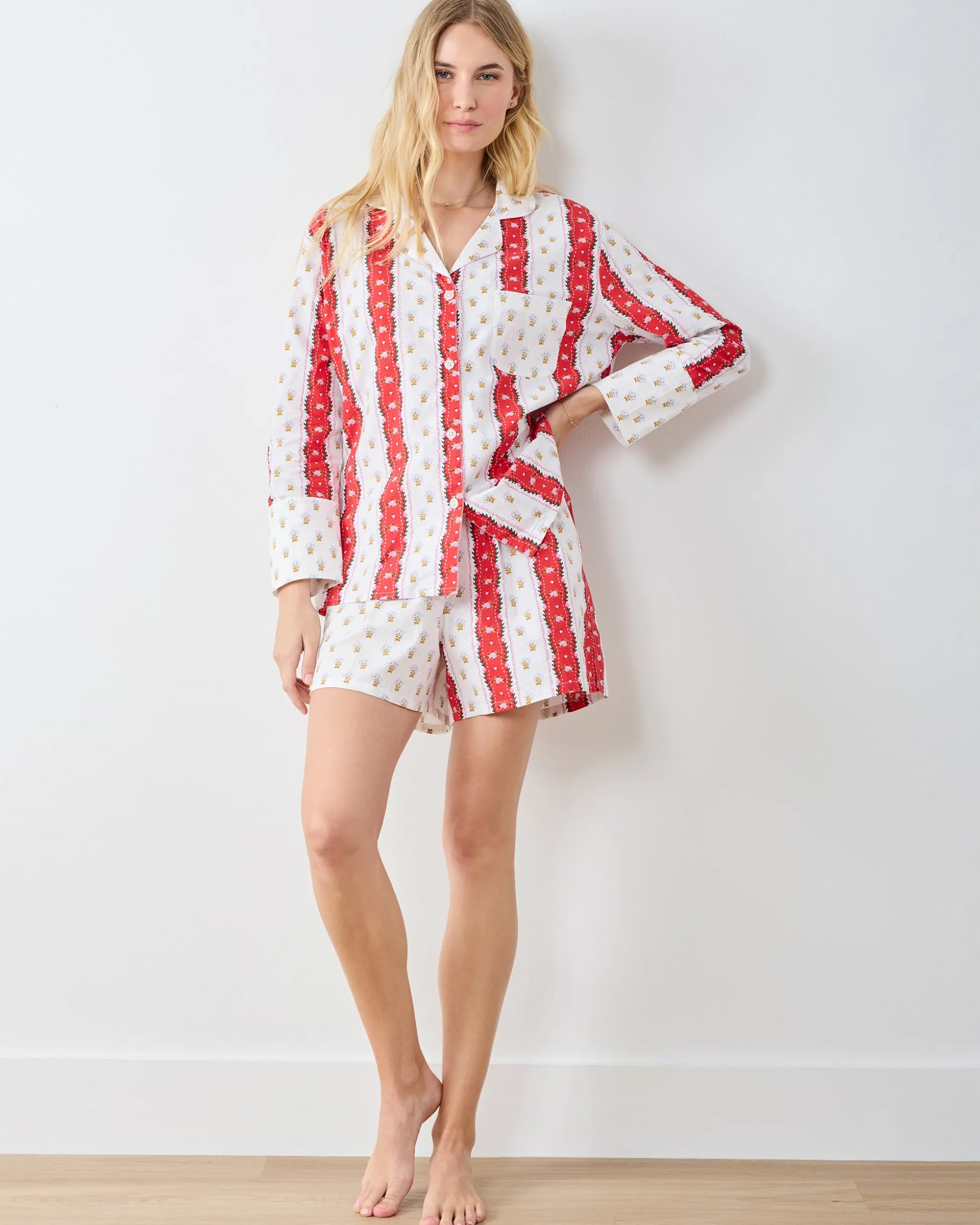 Reese Boxer Set in Sweetheart Stripes