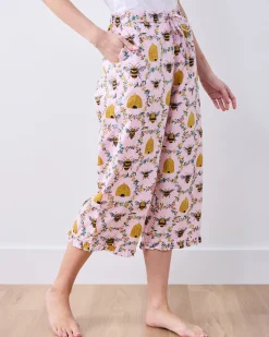 Ruffle Cropped Pants in Sweet Bee