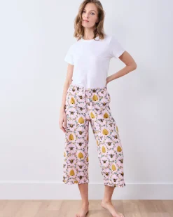 Ruffle Cropped Pants in Sweet Bee