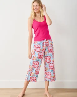 Ruffle Cropped Pants in Vintage Cakes