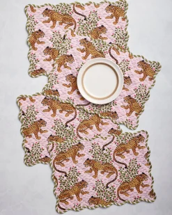 Set of 4 Placemats & Napkins in Bagheera