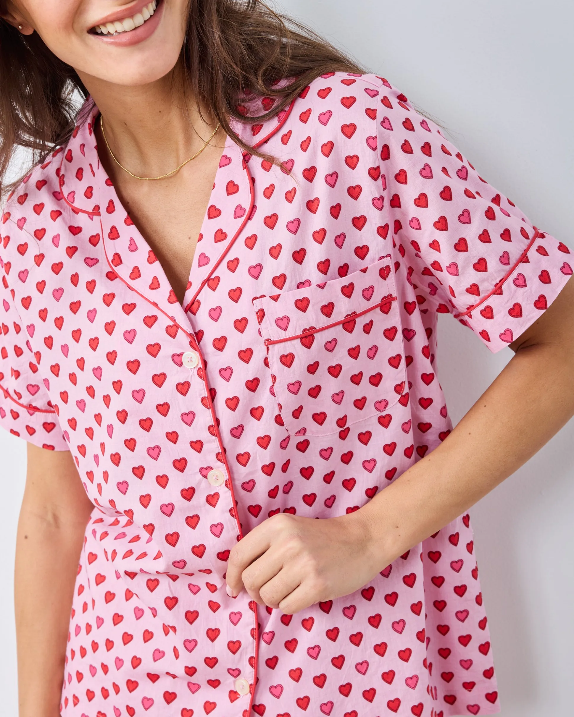 Short PJ Set Bundle in Mini Candy Hearts & Vintage Cakes