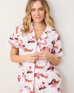 Short PJ Set Bundle in Sweetheart Stripes & Dachshund Date