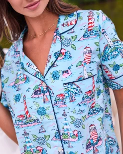 Short PJ Set in Lighthouse Keeper