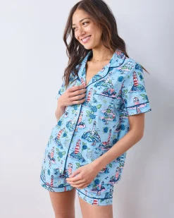 Short PJ Set in Lighthouse Keeper