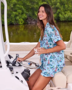Short PJ Set in Lighthouse Keeper