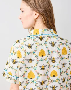 Short PJ Set in Sweet Bee