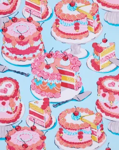 Short PJ Set in Vintage Cakes