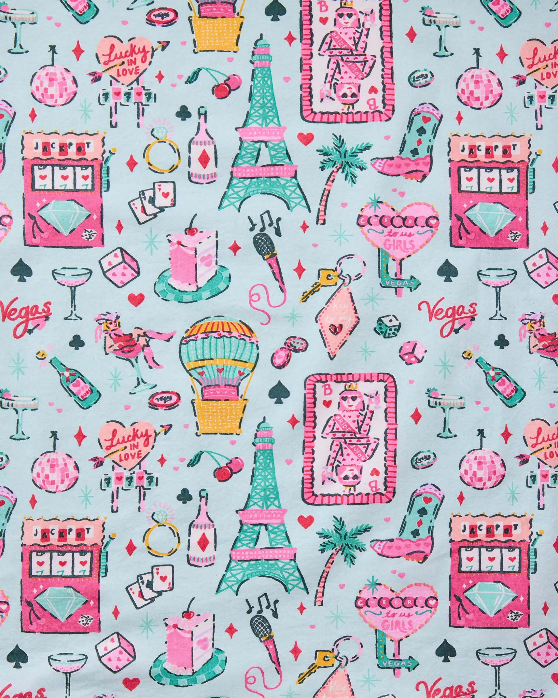 Short PJ Set in Viva Las Vegas
